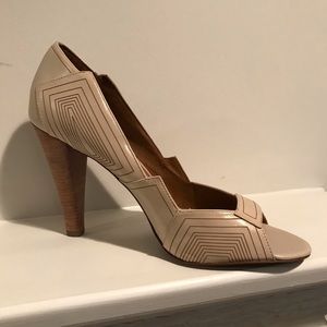Sole Project open toe pumps.